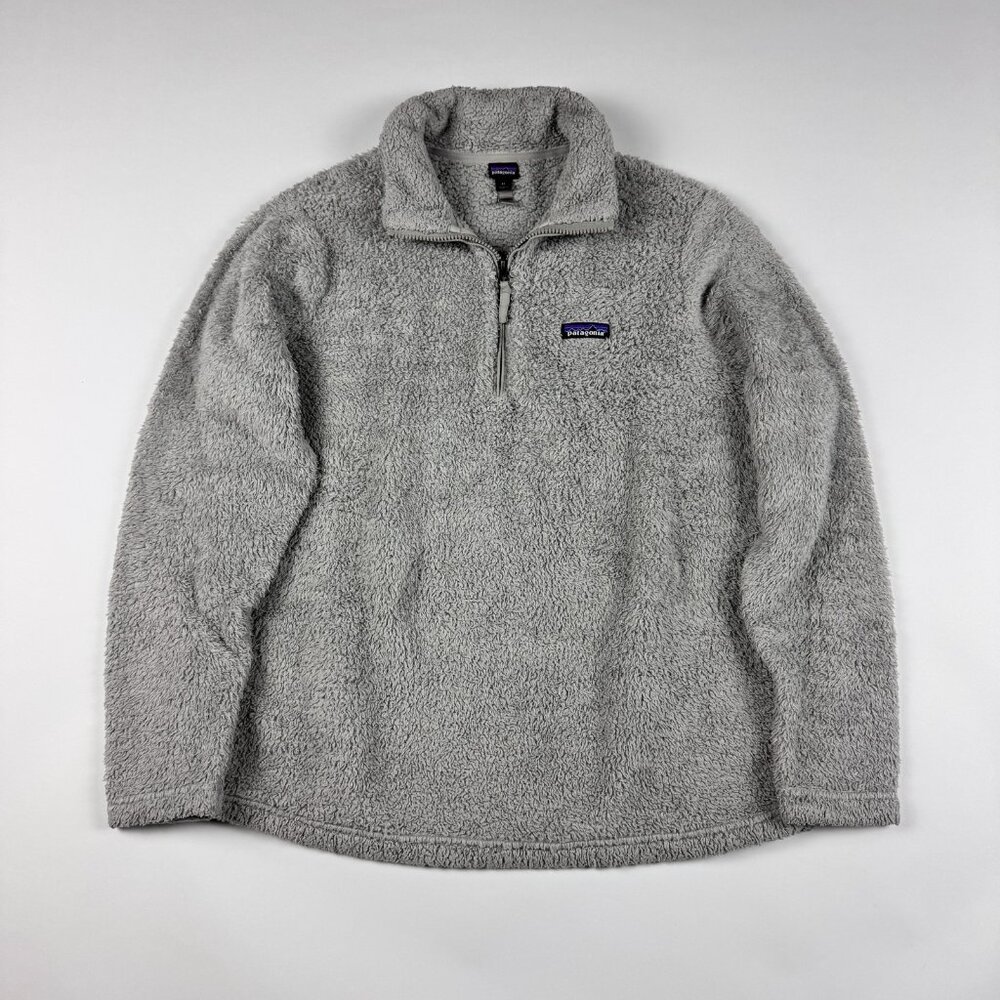 Patagonia Womens XL Los Gatos 1/4 Zip Fleece Pullover Grey
